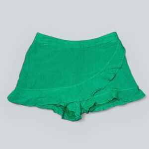 Altar'd State Green Ruffle Skort